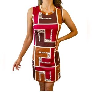 FENDI Color Block Tank Dress EUC Size US 6 / IT 42
